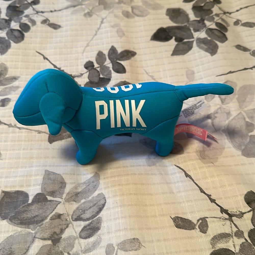 Victoria’s Secret Pink Turquoise Plush Dog Toy